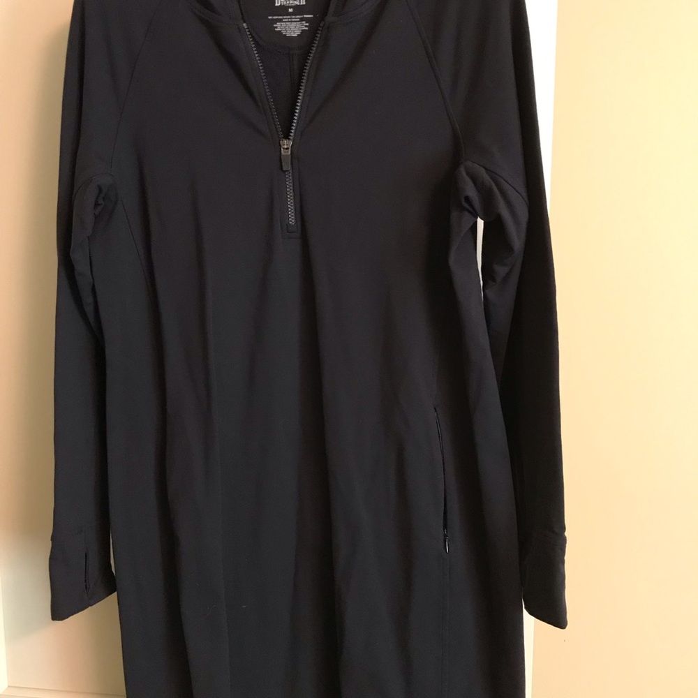 Duluth Trading Co Black Zip-Up Dress